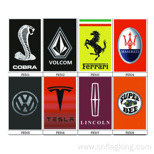 CUSTOM kind of car brand logo FLAG check the detail 90*150CM 100D polyster custom car banner